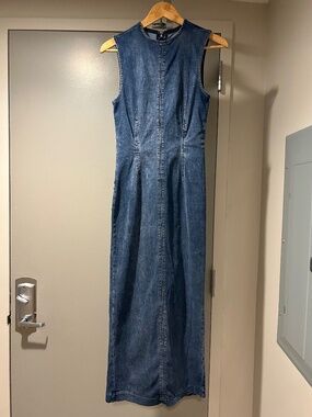 Reformation Esme Denim Midi Dress